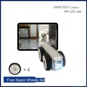 Tùy chỉnh CCTV 120mm Wifi <span class=keywords><strong>Mini</strong></span> Ống kiểm tra bánh xích Robot máy ảnh IP68 không thấm nước 100-200 mét cáp ứng dụng phần mềm đếm Chiều dài - Product Image 4