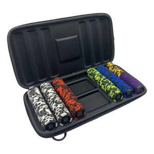 Fabricant Eva Eva 500pcs <span class=keywords><strong>Poker</strong></span> Chip Set Sac <span class=keywords><strong>de</strong></span> transport rigide personnalisé - Product Image 1