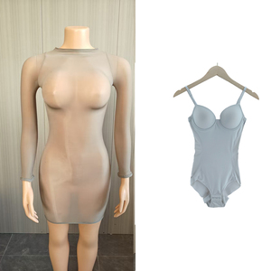 ชุดเดรสผู้หญิงแฟชั่นใหม่จากผู้ผลิต ชุดบอดี้สูทตาข่ายซีทรู มินิเดรสเซ็กซี่สำหรับออกงานกลางคืน ชุดเดรสเข้ารูป 2 ชิ้น สำหรับผู้หญิง ปี 2026 - Product Image 6