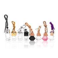 Bouteille de parfum ronde à suspendre pour voiture, Logo personnalisé, 10ml, ml, désodorisant, diffuseur