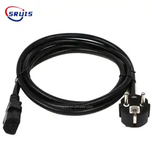 cee7/7 schuko plug schuko power cord 6ft European 3 Prong Notebook Power Cord CEE 7/16 to IEC320 C13 power cord