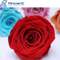 Buket bunga DIY grosir bunga yang diawetkan kualitas 5-6cm