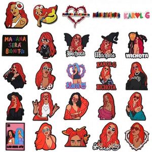 Mexican <span class=keywords><strong>Karol</strong></span> <span class=keywords><strong>G</strong></span> FERXXO Shoe Charms Accesorios de decoración de zapatos para regalos de fiesta de Navidad - Product Image 5