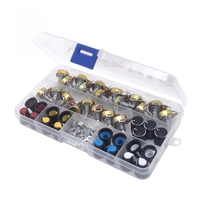 Kit de potentiomètres WH148, 20 pièces, B5K/10K/20K/50K/100K, potentiomètre rotatif à courbe linéaire de 25mm, résistance à 3 broches avec capuchon