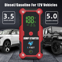 Nouvel arrivage Démarreur de voiture 12V E-FAST Démarreur de voiture au lithium Kit d'urgence extérieur automatique Booster pour essence diesel
