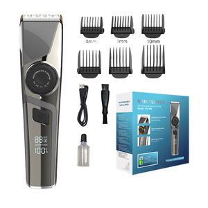 Cortadora de Pelo Eléctrica Recargable con Pantalla LCD, Cuerpo Metálico, Resistente al Agua IPX7, Máquina de Cortar Pelo para Hombre - Product Image 2