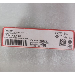 ตัวรับสัญญาณนิรภัยแบบลำแสงเดี่ยว Leuze LS 763/4 E.1-L8 24V DC IP65 อุปกรณ์ควบคุมอัตโนมัติสำหรับอุตสาหกรรม - Product Image 1