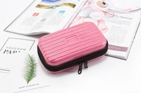 Pochette de rangement portable rigide personnalisée, cadeau unique, impression par transfert thermique DIY, sublimation, sacs de maquillage, trousse de maquillage