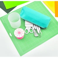 Kit d'outils de base SOLUDE pour le désherbage du vinyle et la création de cartes, compatible Cricut/Silhouette/Siser/Oracal Vinyl