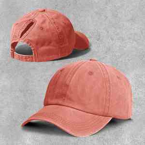 Casquette de baseball promotionnelle en coton délavé, taille unique ajustable, style « Golf Dad Hat », cadeau, casquettes en coton pour hommes et femmes - Product Image 4