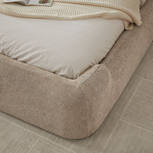 Cadre <span class=keywords><strong>de</strong></span> <span class=keywords><strong>lit</strong></span> Lifely Cocoon minimaliste et confortable en velours capitonné avec tête <span class=keywords><strong>de</strong></span> <span class=keywords><strong>lit</strong></span> haute, tailles King/Queen, <span class=keywords><strong>mousse</strong></span> haute durabilité - Product Image 5