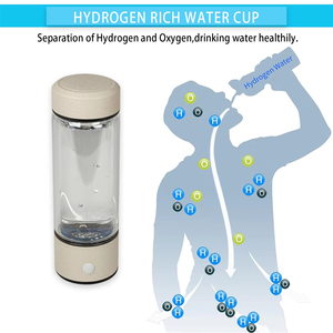 Bouteille d'eau alcaline portable en verre personnalisable, rechargeable par USB, écologique, pour boire directement, idéale comme cadeau - Product Image 4