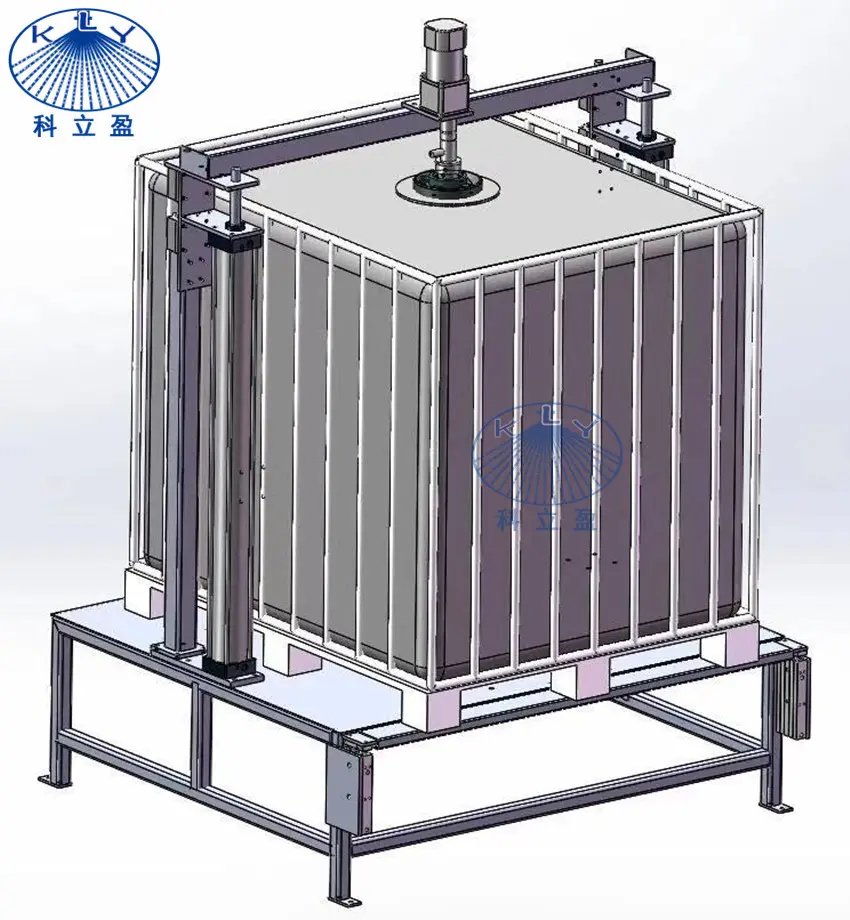 Halbautomati scher Hochdruck-ibc-Reiniger, Hochdruck-IBC-Unter leg scheibe zum Reinigen und Spülen des IBC-Tank behälters