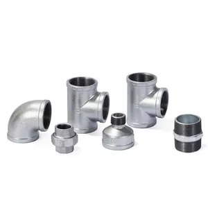 Jianzhi Threaded Pipe Fittings Malleable Iron Fittings Plumbing Materials Gi Fittings For Water System