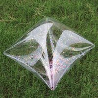 Oreiller carré gonflable en PVC avec logo personnalisable Promotion transparente créative pour les fournitures de fête