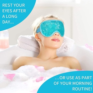 Máscara <span class=keywords><strong>Relajante</strong></span> para <span class=keywords><strong>Ojos</strong></span> con Cuentas de <span class=keywords><strong>Gel</strong></span> Frío/Calor, Máscara de Belleza para el Cuidado Personal, Spa, para Dormir con Correa Ajustable - Product Image 3