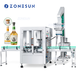 آلة ZONESUN ZS-XG440K الأوتوماتيكية بالكامل ذات 8 رؤوس دوارة عالية السرعة لتغطية زجاجات النبيذ بالفلين - Product Image 1