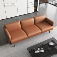 Ensemble de canapés en cuir modernes pour réception de bureau commercial 1+1+3, canapé de direction, mobilier de salon d'attente