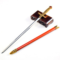 Épée miniature de 30 cm en alliage de zinc, modèle d'épée de Gryffondor, accessoire de cosplay Harry Potter, jouet décoratif de bureau, cadeau