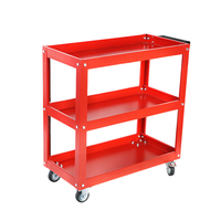 Chariot à outils robuste avec coffre de rangement épaissi pour garage, verrouillable