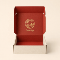 Boîtes d'expédition en carton ondulé avec logo personnalisé en relief pour les coffrets cadeaux de cosmétiques et de soins de la peau - Matériaux écologiques et recyclés