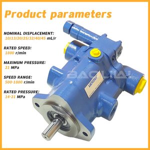 Pompe hydraulique PVQ10 PVQ13 21MPa à déplacement variable Bomba PVQ10-A2R-SEIS-20-C21D-12 Huile - Product Image 6