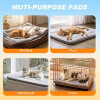 Coussin réversible pour chat, coussin chaud pour l'hiver et tapis rafraîchissant pour l'été, tapis rafraîchissant pour chien, lit pour chat auto-chauffant de luxe