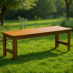 Panca da Giardino in Legno per Esterni, Arredo Patio, Seduta Confortevole per 2 Persone, Design Rustico Moderno - Product Image 2