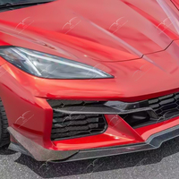Nouveau pour Corvette Z06 2020-2023 : Protection de pare-chocs avant en fibre de carbone, kit carrosserie pour modification et décoration automobile