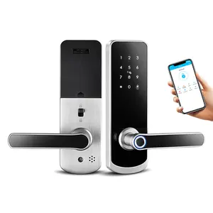 Automatic Anti-theft Mortise Doorbell Fingerprint Smart Door Handle Lock