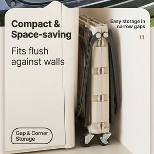 Panier de courses roulant avec crochets latéraux et roues pour supermarché, épicerie et rangement domestique – Meilleure vente en Australie - Product Image 5