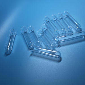 Ống nghiệm thủy tinh thạch anh trong suốt mẫu sản xuất, có đầu cầu, được gia công bằng phương pháp hàn - Product Image 2