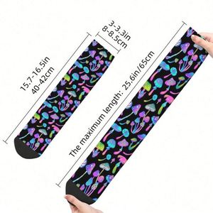 Calzini Personalizzati con Funghi Psichedelici, Calze Unisex con Stampa 3D Originale - Product Image 3