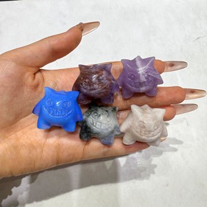 Bán hàng nóng tăng thạch anh pokemoned chạm khắc 3cm con số pokemoned thạch anh tím Túi Quái Vật nhân vật khắc cho quà tặng - Product Image 4