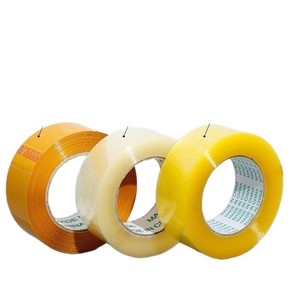 Ruban adhésif transparent jaune 45 mm 25 microns film BOPP haute viscosité pour la fermeture de boîtes et la sécurisation des marchandises - Product Image 3