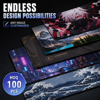 Tapis de souris en verre trempé micro-gravé personnalisé, professionnel, pour le jeu, zéro latence, joueurs d'e-sport, usine OEM, avancé, supérieur