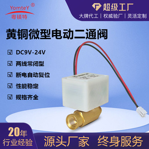 Brass Electric Two Way Valve DN12 Ac 24-60v Water Control For Hvac Systems Anti Corrosion <b>Miniature</b> Valve - Product Image 5