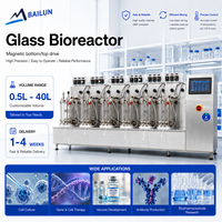 Biorreactor de Vidrio Agitado de 5l, Tanque de Fermentación Biológica, Frasco de Vidrio para Fermentación para Investigación Avanzada en Laboratorio