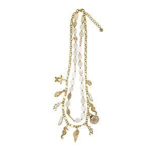 Layered <b>Necklace</b> 316L Stainless Steel PVD Gold Plating Sustainable Resistant Fashion Jewelry - Product Image 1