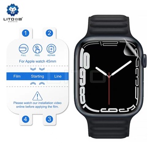 Protecteur d'écran pour <span class=keywords><strong>Apple</strong></span> <span class=keywords><strong>Watch</strong></span>, Film hydraulique souple en Hydrogel Tpu, lot de 2, 3, <span class=keywords><strong>4</strong></span>, 5, 38, 40, 42, <span class=keywords><strong>44mm</strong></span> - Product Image 2
