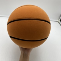 Ballon de basket silencieux personnalisé en mousse PU avec logo, taille 7, mini ballon silencieux pour intérieur, jouet rebondissant pour enfants
