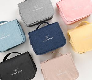 Toiletry <b>Bag</b> <b>Travel</b> <b>Bag</b> with Hanging Hook Water-resistant <b>Makeup</b> Cosmetic <b>Bag</b> <b>Travel</b> Organizer for Accessories, Shampoo - Product Image 6