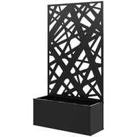 Jardinière en acier Corten thermolaqué, écologique, avec écran de protection pour la maison et le jardin
