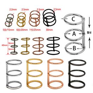 En gros, anneaux de reliure métalliques à 3 trous de 1 pouce pour reliure de livre DIY, calendrier de bureau doré, clip de carnet et feuilles mobiles - Product Image 3