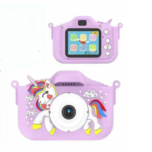 Appareil photo reflex numérique miniature pour enfants, arc-en-ciel, licorne, avec double capteur CMOS HD et fonction de prise de vue nocturne, photo et vidéo SD - Product Image 4