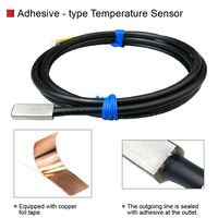 Capteur de Température DS18B20-2 Étanche IP67 1 Wire Sonde Plate Adhésive Câble RVVP Capteur de Température