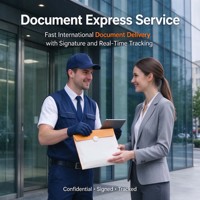 Service de messagerie express fiable et rapide, expédition porte-à-porte pour colis personnels, livraison vers l'UE et le Moyen-Orient