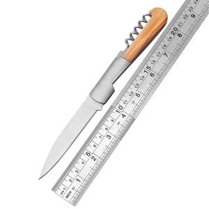 फ्रेंच कोर्सिकन गिलॉच स्प्रिंग रिसेस बोल्स्टर स्लिप जॉइंट पिन ऑलिव वुड हैंडल कॉर्कस्क्रू क्लासिक फोल्डिंग वेंडेट्टा चाकू - Product Image 5