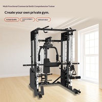 Rack de Squat Polyvalent et Équipement d'Entraînement Combiné Smith pour Salle de Sport Commerciale avec Système d'Entraînement Intégré Flybird Bench Press