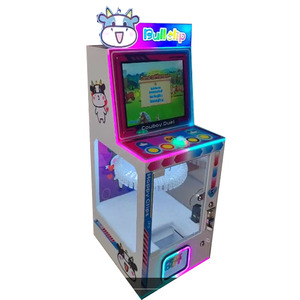 Nueva máquina de juego colgante de tocadiscos de la suerte comercial para niños Material de tablero Clip muñeca llavero conjunto vaca Clip máquina inglés - Product Image 1